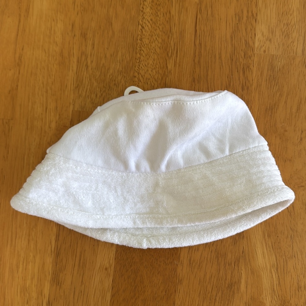 Vintage NWT White Infant Sun Hat Boy Girl Unisex Size Medium